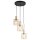 Pendelleuchte Gold Bernstein Glas 3-flammig B:32 cm E27
