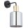 Wandleuchte Gold Graphit Glas Elegant B:12 cm E27