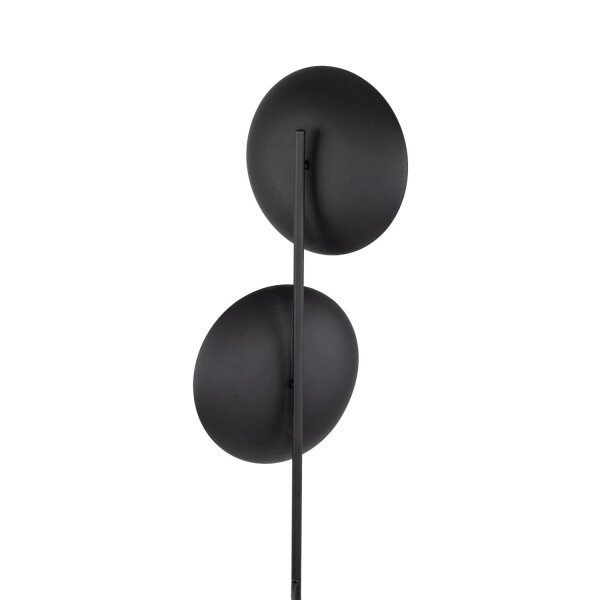 Stehleuchte Schwarz Metall Glas 160 cm G9 blendarm