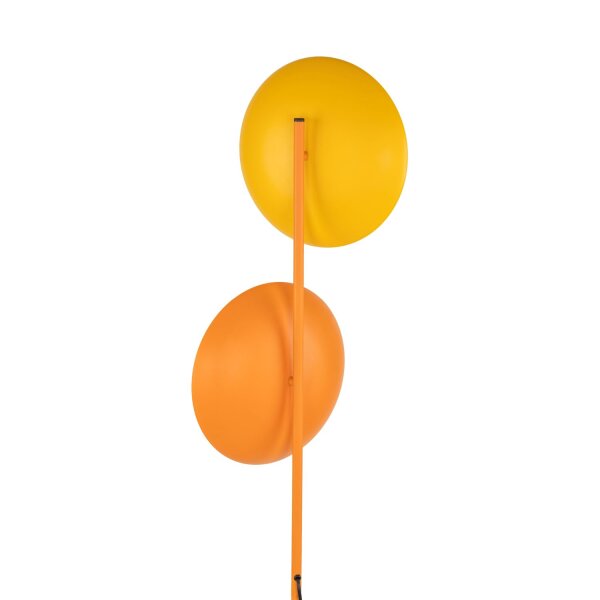 Stehleuchte Orange Metall Glas 160 cm G9 blendarm