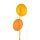 Stehleuchte Orange Metall Glas 160 cm G9 blendarm
