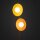 Stehleuchte Orange Metall Glas 160 cm G9 blendarm