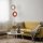 Stehleuchte Rot Metall Glas 160 cm G9 blendarm