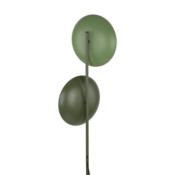 Stehleuchte Grün Metall Glas 160 cm G9 blendarm