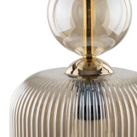 Pendelleuchte Glas in Cognac B:15 cm E14 stilvoll