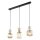 Pendelleuchte 3-flammig B:41 cm E14 Glas in Cognac
