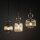 Pendelleuchte 3-flammig B:41 cm E14 Glas in Cognac