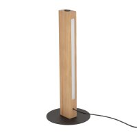 LED Tischleuchte Holz 41,5 cm 3000 K Schwarz Kiefer