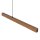LED Pendelleuchte Schwarz 3000 K 126 cm Holz Nuss