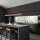 LED Pendelleuchte Schwarz 3000 K 126 cm Holz Nuss