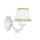 Wandlampe Shabby Weiß Stoff Klassisch E14 SOFIA