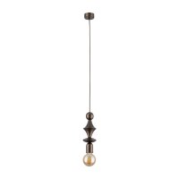 Dekorative H&auml;ngelampe Braun B:10 cm E27 Stahl Modern