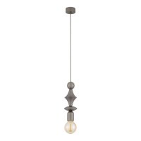 Dekorative Hängelampe Graphit B:10 cm E27 Stahl Modern
