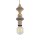 Dekorative Hängelampe Beige B:10 cm E27 Stahl Modern