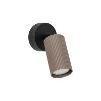 Deckenstrahler Braun Schwarz Metall B:15 cm GU10 Modern