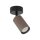 Deckenstrahler Braun Schwarz Metall B:15 cm GU10 Modern