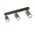 Deckenstrahler Braun Schwarz Metall 66 cm GU10 3-flmg