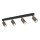 Deckenspot Braun Schwarz Metall 88 cm GU10 4-flmg