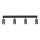 Deckenspot Braun Schwarz Metall 88 cm GU10 4-flmg