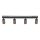 Deckenspot Braun Schwarz Metall 88 cm GU10 4-flmg