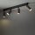 Deckenspot Braun Schwarz Metall 88 cm GU10 4-flmg