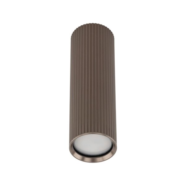 Aufbaustrahler Braun Metall B:5,5 cm GU10 Zeitlos