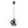 Pendelleuchte Glas Graphit B:25 cm Schwarz E27 Modern