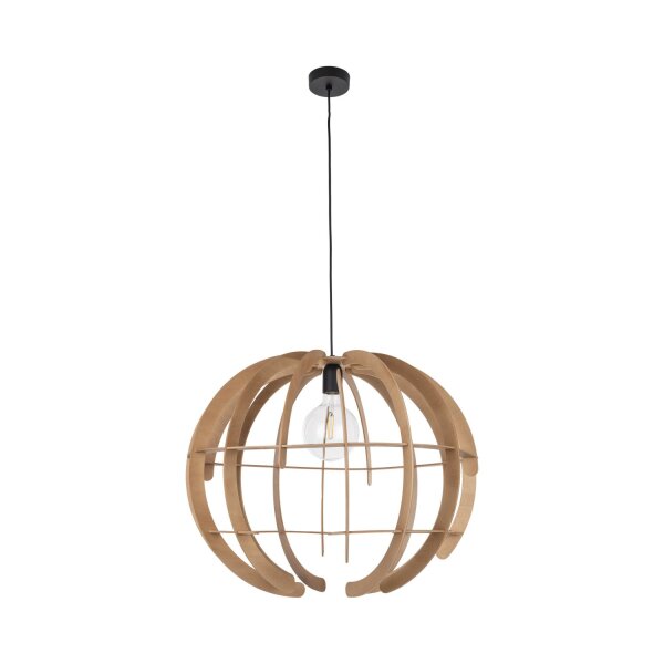 Pendelleuchte Holz Natur Frame E27 B:63 cm wohnlich