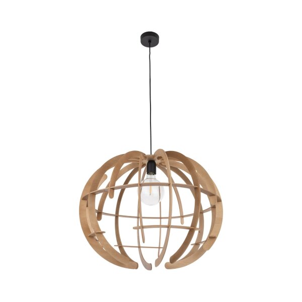 Pendelleuchte Holz Natur Frame E27 B:63 cm wohnlich