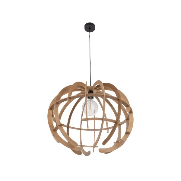 Pendelleuchte Holz Natur Frame E27 B:63 cm wohnlich