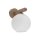 Wandleuchte Natur Holz B:15 cm E14 Glas blendarm