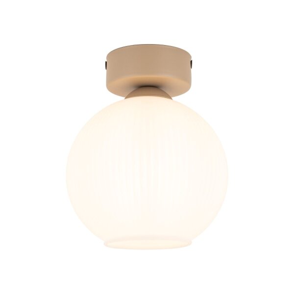 Deckenleuchte Glaskugel blendarm Beige L:15 cm E14