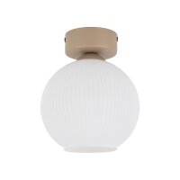 Deckenleuchte Glaskugel blendarm Beige L:15 cm E14
