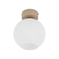 Deckenleuchte Glaskugel blendarm Beige L:15 cm E14