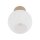 Deckenleuchte Glaskugel blendarm Beige L:15 cm E14