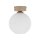 Deckenleuchte Glaskugel blendarm Beige L:15 cm E14
