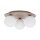 Deckenleuchte Glas blendarm Beige L:42 cm E14 3-flammig