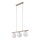 Pendelleuchte Beige 3-flmg65 cm Metall E14 Glas Weiß