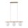 Pendelleuchte Beige 3-flmg65 cm Metall E14 Glas Weiß