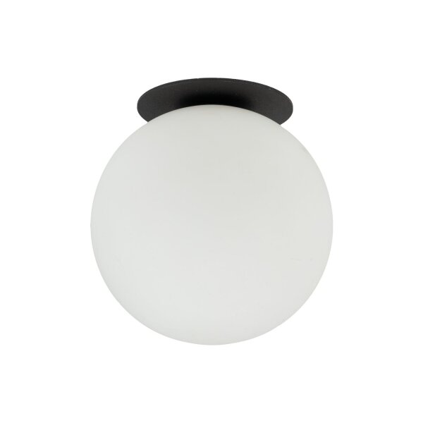 Deckenleuchte Schwarz Ø10 cm G9 Glas blendarm