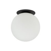 Deckenleuchte Schwarz Ø10 cm G9 Glas blendarm