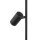 Stehlampe Schwarz 152 cm GU10 G9 Metall Glas flexibel