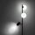 Stehlampe Schwarz 152 cm GU10 G9 Metall Glas flexibel