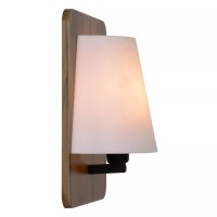 Wandlampe Holz Natur blendarm E14 25 cm Skandinavisch
