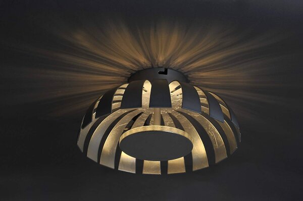 LED Deckenleuchte Silber 1100lm rund 26cm FLARE