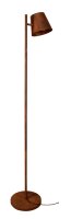 Lampadaire brun métal 160cm rétro E27 salon