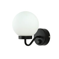 Lampe de salle de bain murale IP44 Noir Blanc Abat-jour...