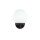 Badlampe Wand IP44 Schwarz Weiß Glasschirm TOHO