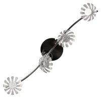 LED Spot en métal argenté allongé...