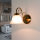Applique murale ATHEN en laiton rustique Abat-jour en verre